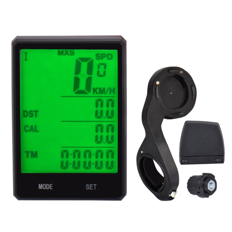 2.8 inch English Wireless Waterproof Cycle Computer LCD Odometer Speedometer with Extension Holder - Speedometers by buy2fix | Online Shopping UK | buy2fix