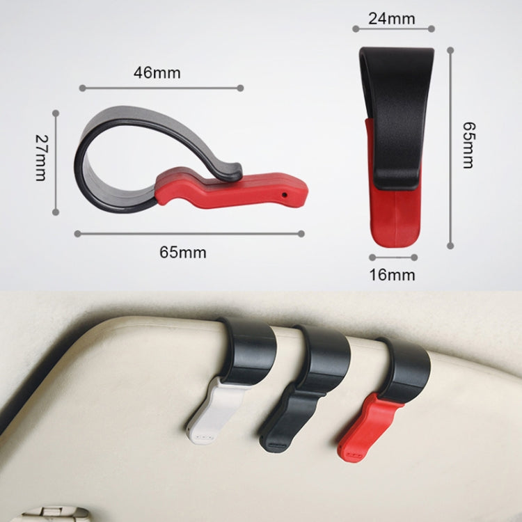 Multifunctional Car Glasses Mount Holder Card Bill Storage Clip(Red) -  by buy2fix | Online Shopping UK | buy2fix