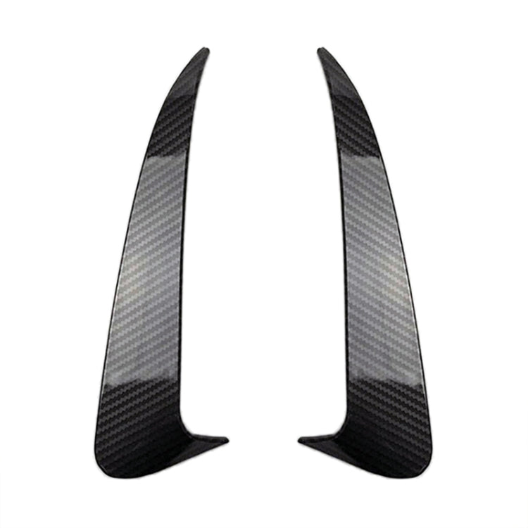 Car Rear Bumper Air Outlet Wind Knife Blade Decoration Sticker Strip for Mercedes-Benz C Class W205 (Carbon Fiber Black) - In Car by buy2fix | Online Shopping UK | buy2fix