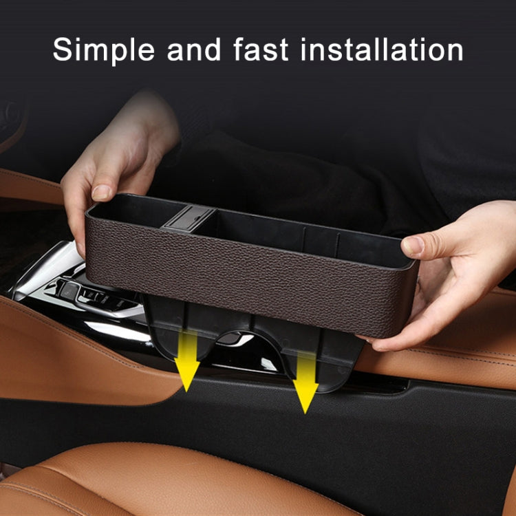 1 Pair Car Multi-functional Seat Crevice USB Storage Box, Economy Type - In Car by buy2fix | Online Shopping UK | buy2fix