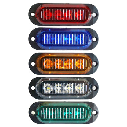 5 PCS MK-087 Car / Truck 4LEDs Side Marker Indicator Lights Bulb Lamp (White Light) - In Car by buy2fix | Online Shopping UK | buy2fix