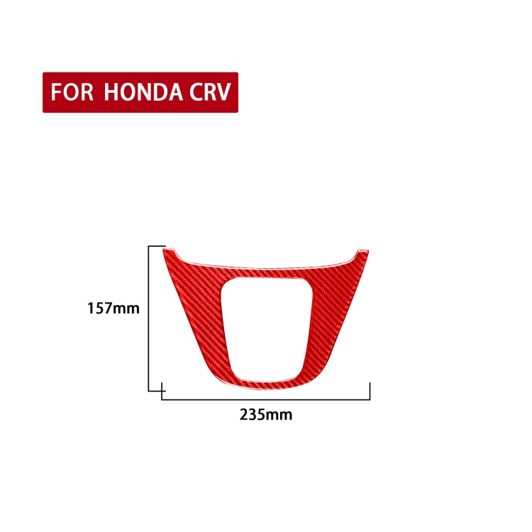 For Honda CRV 2007-2011 Carbon Fiber Car Gear Panel Frame Decorative Sticker,Left and Right Drive Universal (Red) - In Car by buy2fix | Online Shopping UK | buy2fix