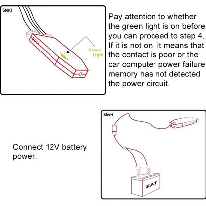 Car Computer ECU Memory Saver Rechargeable Battery Replacement Tool Kit Accessories - In Car by buy2fix | Online Shopping UK | buy2fix