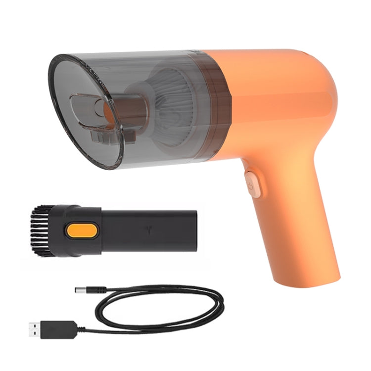 Car Portable Handheld Powerful Vacuum Cleaner Style: Wireless (Orange) - In Car by buy2fix | Online Shopping UK | buy2fix