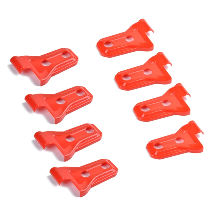 8 PCS Automotive ABS Side Door Hinge Protector Cover Trim for Jeep Wrangler JL 4 Door 2018-2019(Red) - In Car by buy2fix | Online Shopping UK | buy2fix