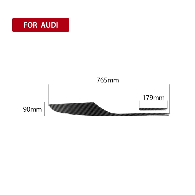 Car Carbon Fiber Dashboard Decorative Strip for Audi A6 S6 C7 A7 S7 4G8 2012-2018, Right Drive -  by buy2fix | Online Shopping UK | buy2fix