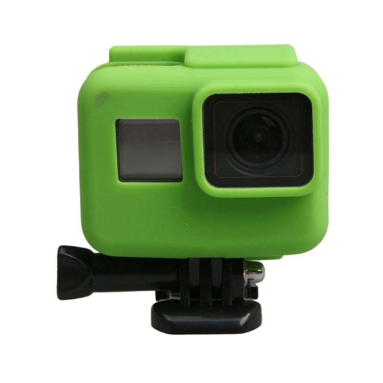 Original for GoPro HERO5 Silicone Border Frame Mount Housing Protective Case Cover Shell(Green) - DJI & GoPro Accessories by buy2fix | Online Shopping UK | buy2fix