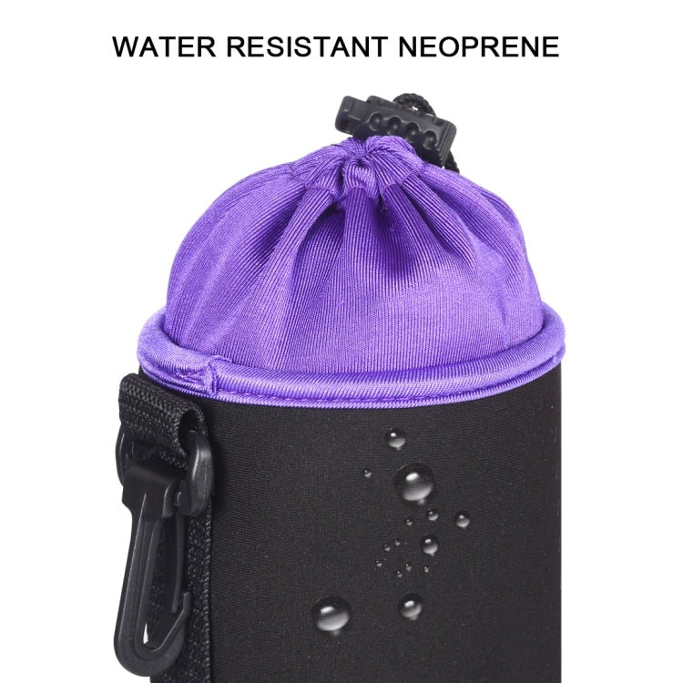 SLR Camera Lens Bag Micro Single Lens Bag Lens Inner Bile Bag Waterproof Protective Case Plus Velvet Thickening, Diameter: 8.5cm, height: 10cm(Purple) - Camera Accessories by buy2fix | Online Shopping UK | buy2fix