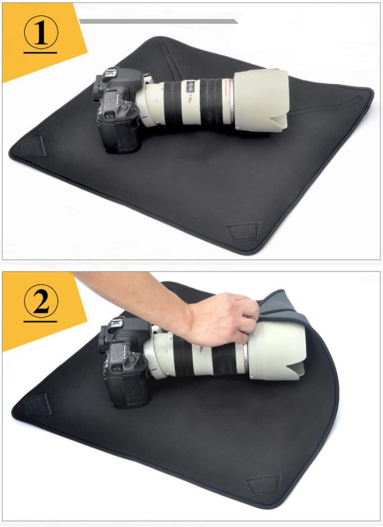 Shockproof Neoprene Bag Magic Wrap Blanket for Canon / Nikon / Sony Camera Lens, Size: 45 x 45cm - Camera Accessories by buy2fix | Online Shopping UK | buy2fix