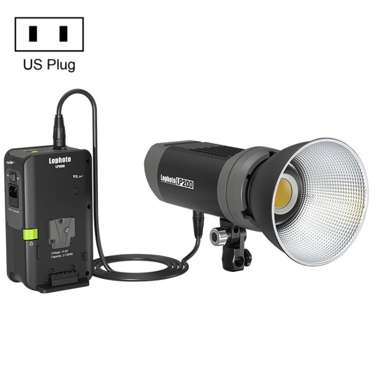 Lophoto LP-200 200W Continuous Light LED Studio Video Fill Light(US Plug) - Shoe Mount Flashes by TRIOPO | Online Shopping UK | buy2fix