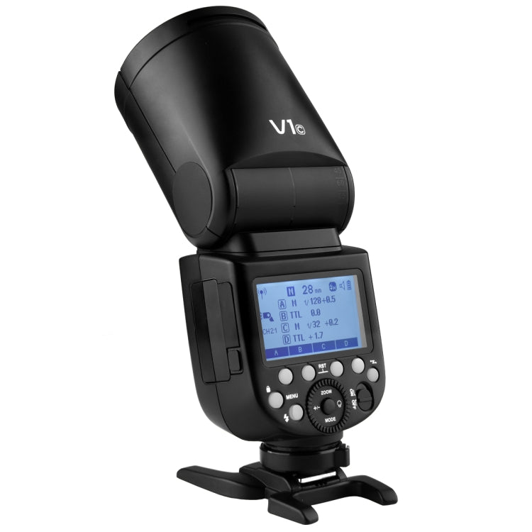 Godox V1C Round Head TTL Flash Speedlite for Canon (Black) - Camera Accessories by Godox | Online Shopping UK | buy2fix