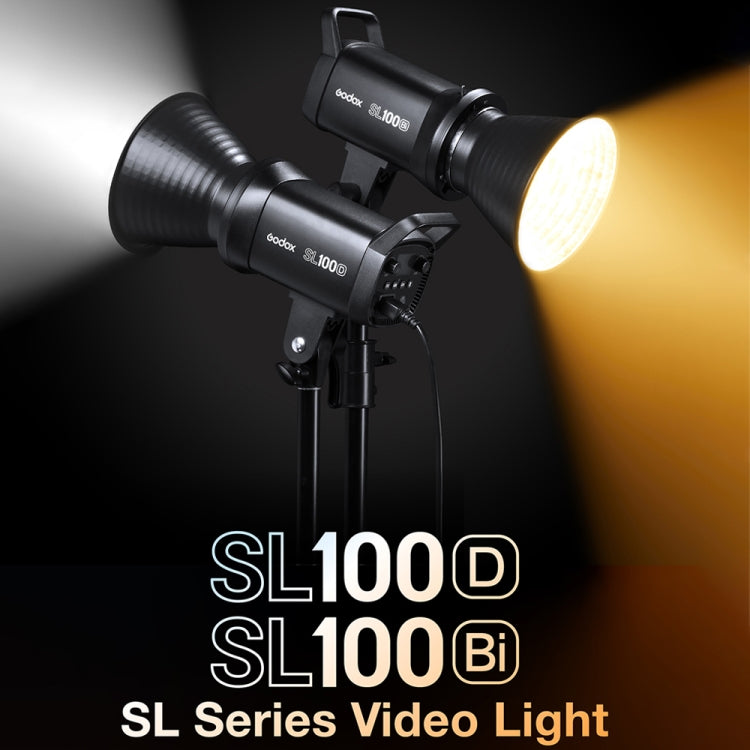 Godox SL100BI 100W 2800-6500K LED Light Studio Continuous Photo Video Light(US Plug) - Shoe Mount Flashes by Godox | Online Shopping UK | buy2fix