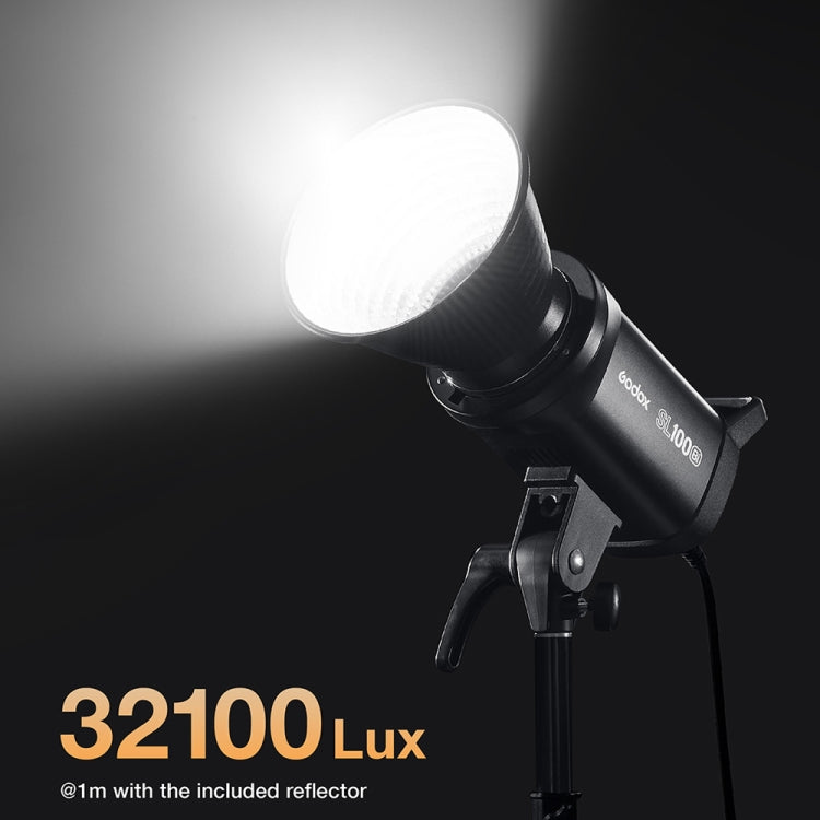 Godox SL100BI 100W 2800-6500K LED Light Studio Continuous Photo Video Light(US Plug) - Shoe Mount Flashes by Godox | Online Shopping UK | buy2fix