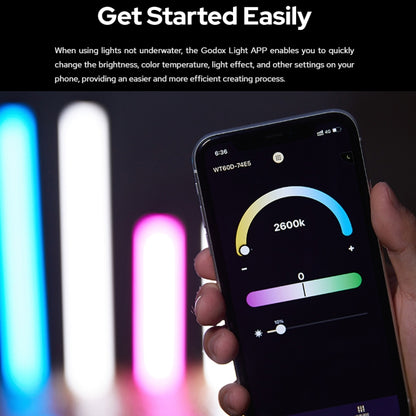 Godox WT60R Waterproof Tube Light 60cm RGB Photo Video Fill Light (UK Plug) -  by Godox | Online Shopping UK | buy2fix