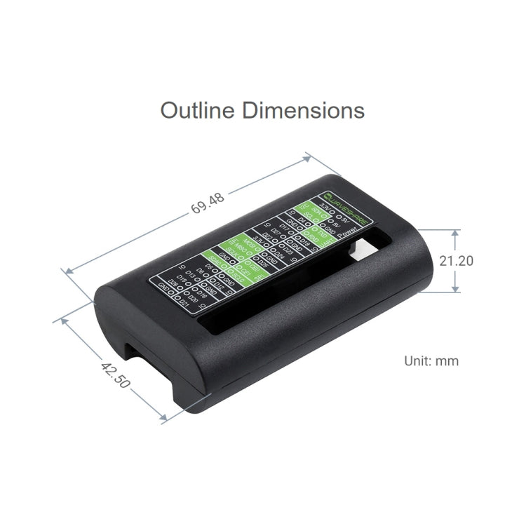 Waveshare ABS Protection Case for Raspberry Pi Zero Series / Zero / Zero 2 W - Modules Expansions Accessories by WAVESHARE | Online Shopping UK | buy2fix