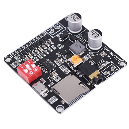 DY-HV20T 12V/24V 10W/20W Voice Playback Module MP3 Music Player UART I/O Trigger Amplifier Board Module - Consumer Electronics by buy2fix | Online Shopping UK | buy2fix