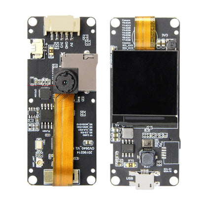 TTGO T-Camera Plus Lens ESP32-DOWDQ6 8MB SPRAM Camera Module OV2640 1.3 inch Display Rear Camera, Wiring Extended Version - Module by TTGO | Online Shopping UK | buy2fix