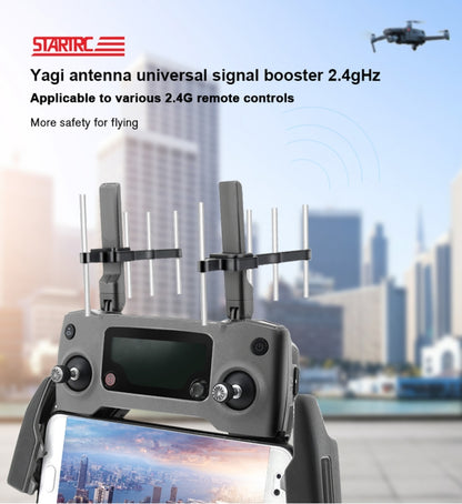 STARTRC Universal Yagi Antenna Signal Enhancer for DJI  / FIMI X8SE / Radiolink / Flysky / Frsky / Wfly Drone(Black) - DJI & GoPro Accessories by STARTRC | Online Shopping UK | buy2fix