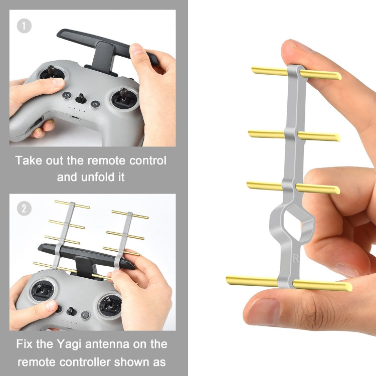 STARTRC Extended Distance Yagi Antenna Signal Enhancer for DJI FPV(Grey) - DJI & GoPro Accessories by STARTRC | Online Shopping UK | buy2fix