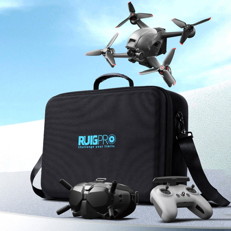 RUIGPRO for DJI FPV Portable Single Shoulder Storage Box Case Travel Carrying Bag(Black) - DJI & GoPro Accessories by RUIGPRO | Online Shopping UK | buy2fix