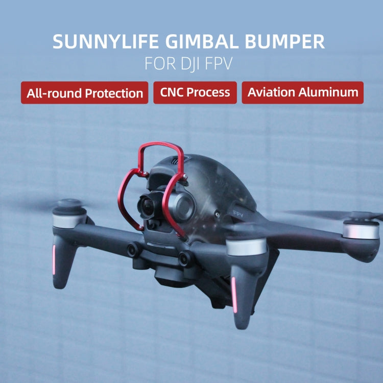 Sunnylife FV-Q9353 Gimbal Bumper Anti-collision Aluminum Alloy Guard Protector Bumper for DJI FPV (Black) - DJI & GoPro Accessories by Sunnylife | Online Shopping UK | buy2fix