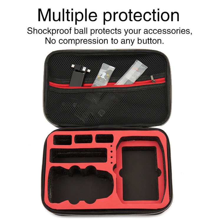 For DJI Mini 2 SE Grey Shockproof Carrying Hard Case Storage Bag, Size: 21.5 x 29.5 x 10cm (Red) - DJI & GoPro Accessories by buy2fix | Online Shopping UK | buy2fix