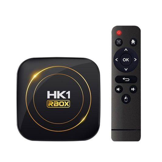HK1 RBOX-H8S 4K Ultra HD Android 12.0 Smart TV Box with Remote Control, Allwinner H618 Quad-Core, 4GB+32GB(EU Plug) - Amlogic S905 by buy2fix | Online Shopping UK | buy2fix