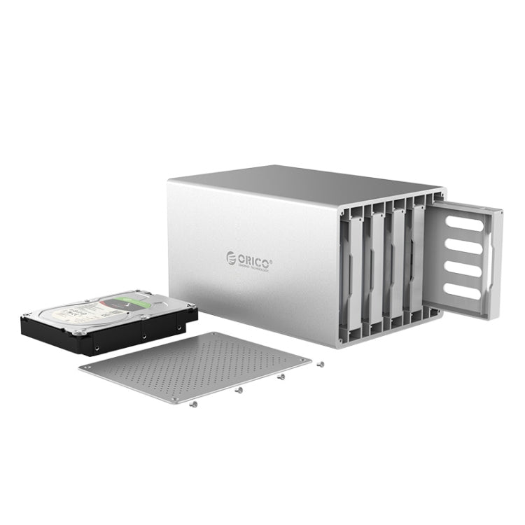 ORICO Honeycomb Series WS500RU3 SATA 3.5 inch USB 3.0 5 Bays Aluminum Alloy HDD / SSD Enclosure with Raid, The Maximum Support Capacity: 50TB - HDD Enclosure by ORICO | Online Shopping UK | buy2fix