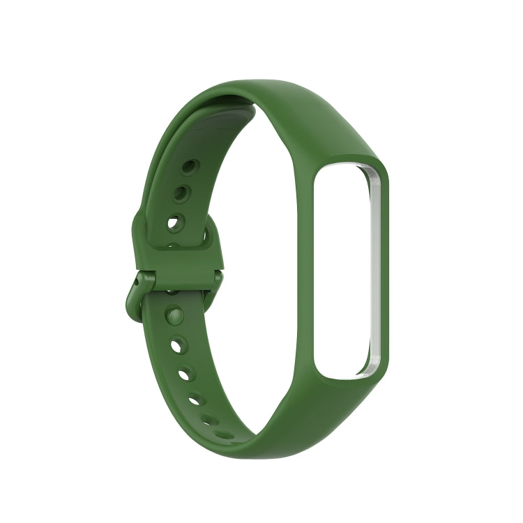 For Samsung Galaxy Fit 2 Silicone Watch Band(Dark Green) - Smart Wear by buy2fix | Online Shopping UK | buy2fix