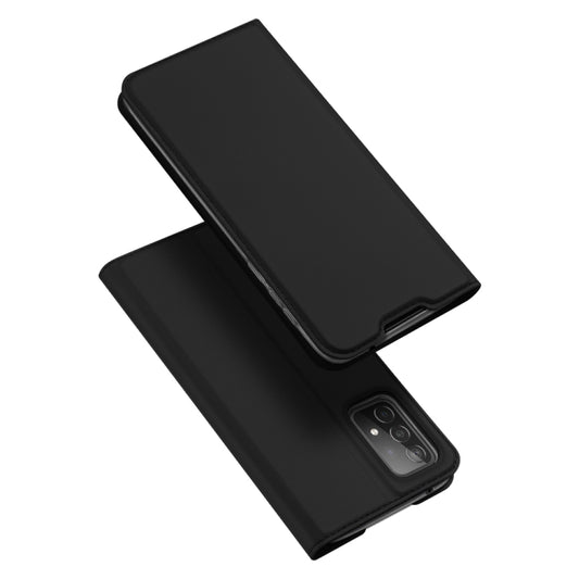 For Samsung Galaxy A52s / A52 5G / 4G DUX DUCIS Skin Pro Series Horizontal Flip PU + TPU Leather Case, with Holder & Card Slots(Black) - Galaxy Phone Cases by DUX DUCIS | Online Shopping UK | buy2fix