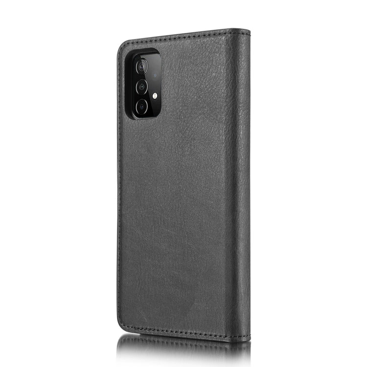 For Samsung Galaxy A52 5G / 4G DG.MING Crazy Horse Texture Flip Detachable Magnetic Leather Case with Holder & Card Slots & Wallet(Black) - Galaxy Phone Cases by DG.MING | Online Shopping UK | buy2fix