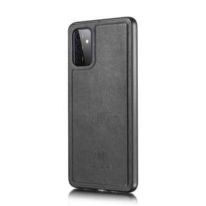 For Samsung Galaxy A72 5G / 4G DG.MING Crazy Horse Texture Flip Detachable Magnetic Leather Case with Holder & Card Slots & Wallet(Black) - Galaxy Phone Cases by DG.MING | Online Shopping UK | buy2fix