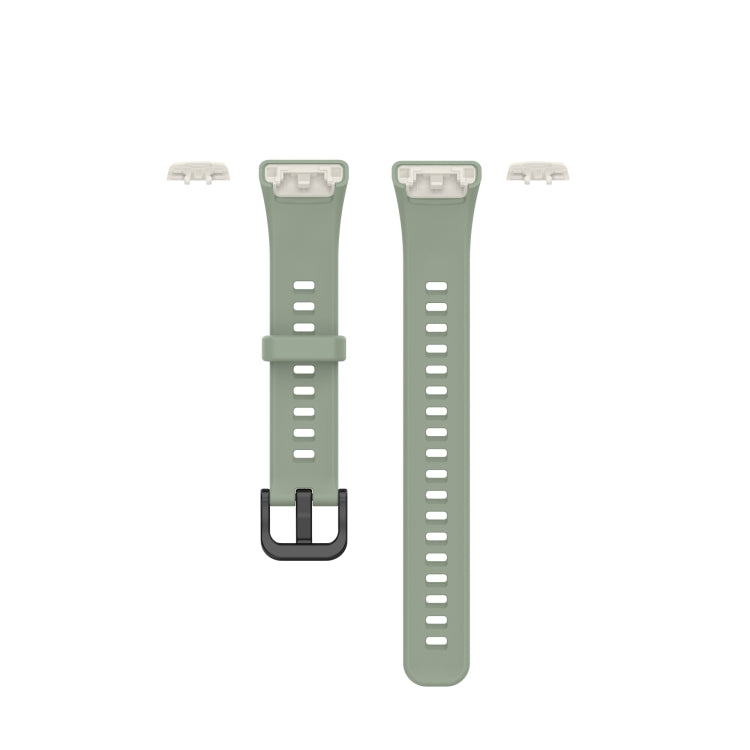 For Huawei Honor Band 6 TPU Watch Band, Size: One Size(Light Green) - Smart Wear by buy2fix | Online Shopping UK | buy2fix