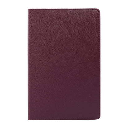 For Lenovo Tab M10 Plus 10.3 360 Degree Rotation Litchi Texture Flip Leather Case with Holder(Purple) - Mobile Accessories by buy2fix | Online Shopping UK | buy2fix