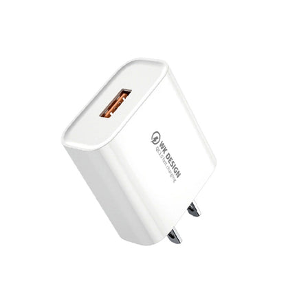 WK WP-U57 Max 18W Maxspeed QC3.0 Fast Charger + USB to Type-C / USB-C Data Cable, Plug Type:US Plug - Apple Accessories by WK | Online Shopping UK | buy2fix