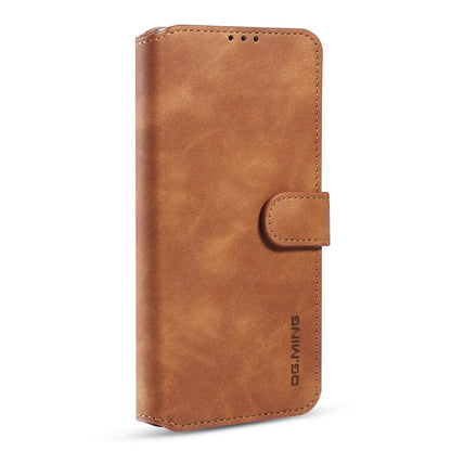 For Xiaomi Redmi Note 9T 5G DG.MING Retro Oil Side Horizontal Flip Leather Case with Holder & Card Slots & Wallet(Brown) - Xiaomi Cases by DG.MING | Online Shopping UK | buy2fix