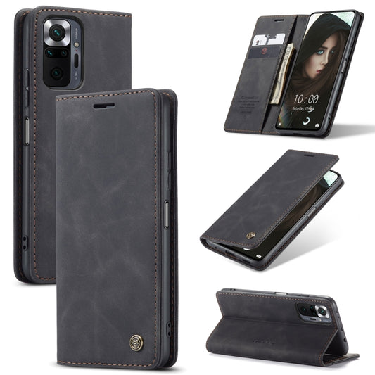 For Xiaomi Redmi Note 10 Pro 4G / Note 10 Pro Max CaseMe 013 Multifunctional Horizontal Flip Leather Case with Holder & Card Slot & Wallet(Black) - Note 10 Pro Cases by CaseMe | Online Shopping UK | buy2fix