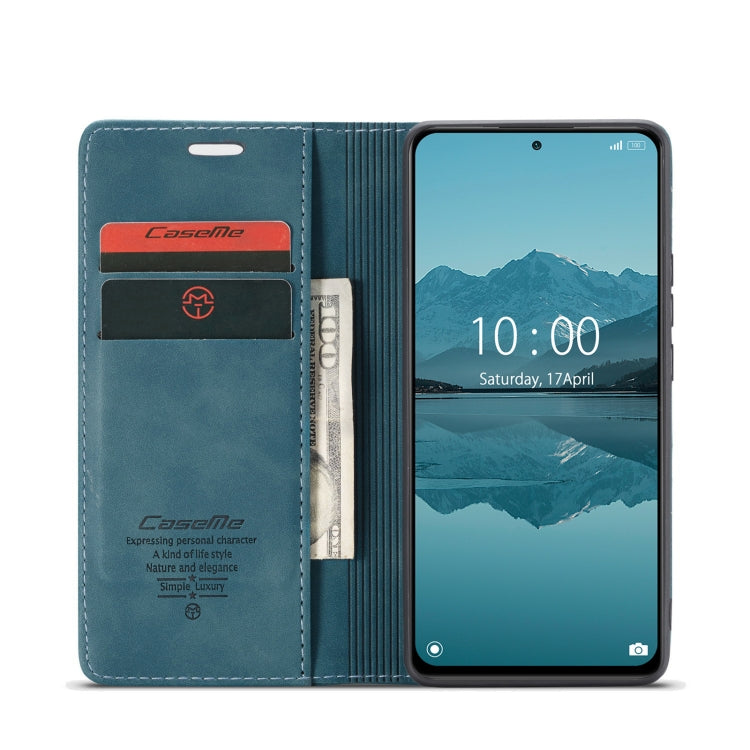For Xiaomi Redmi Note 10 Pro 4G / Note 10 Pro Max CaseMe 013 Multifunctional Horizontal Flip Leather Case with Holder & Card Slot & Wallet(Blue) - Note 10 Pro Cases by CaseMe | Online Shopping UK | buy2fix