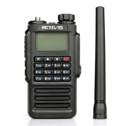 RETEVIS RT87 136-174MHz + 400-480MHz 128CHS Waterproof Dual Band DTMF Two Way Radio Handheld Walkie Talkie, EU Plug - Handheld Walkie Talkie by RETEVIS | Online Shopping UK | buy2fix