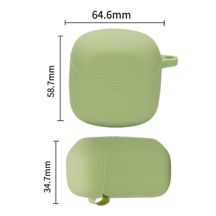 Silicone Earphone Protective Case for JBL Club Pro +, with Hook(Grass Green) - JBL Earphone Case by buy2fix | Online Shopping UK | buy2fix