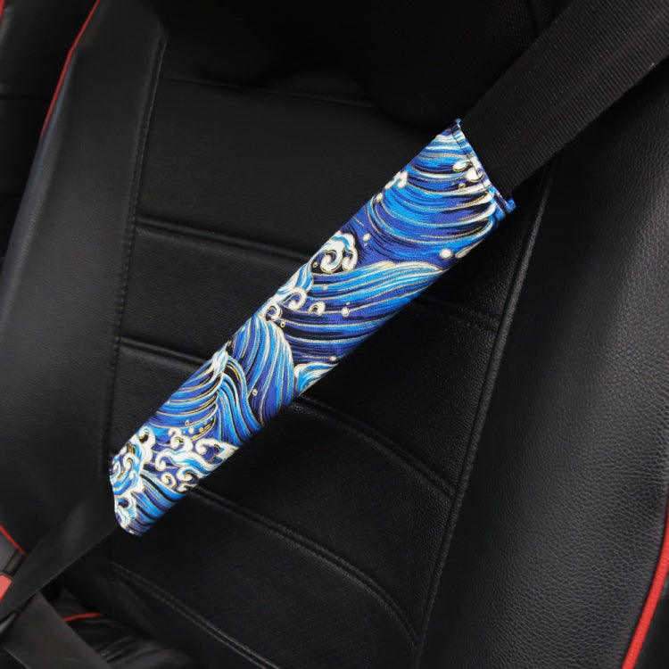 Car Seat Belt Protective Cover(Sea Wave Blue) - In Car by buy2fix | Online Shopping UK | buy2fix