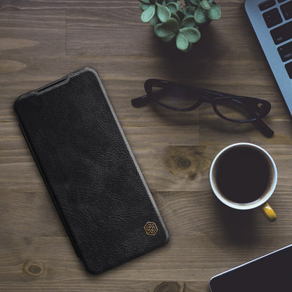 For Xiaomi Mi 11 Pro NILLKIN QIN Series Crazy Horse Texture Horizontal Flip Leather Case with Card Slot(Black) - Xiaomi Cases by NILLKIN | Online Shopping UK | buy2fix