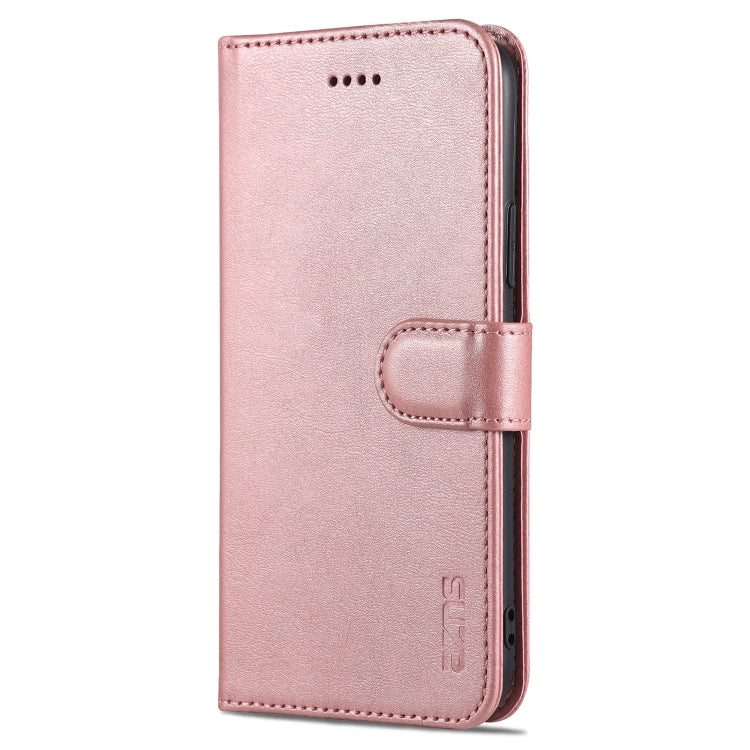 For iPhone 11 Pro AZNS Skin Feel Calf Texture Horizontal Flip Leather Casewith Card Slots & Holder & Wallet (Rose Gold) - iPhone 11 Pro Cases by AZNS | Online Shopping UK | buy2fix