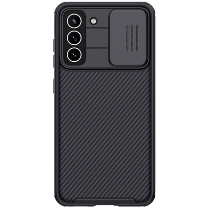 For Samsung Galaxy S21 FE 5G NILLKIN Black Mirror Pro Series Camshield Full Coverage Dust-proof Scratch Resistant Phone Case(Black) - Galaxy Phone Cases by NILLKIN | Online Shopping UK | buy2fix