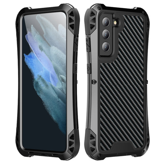 For Samsung Galaxy S21 FE R-JUST AMIRA Shockproof Dustproof Waterproof Metal Protective Case(Black) - Samsung Accessories by R-JUST | Online Shopping UK | buy2fix