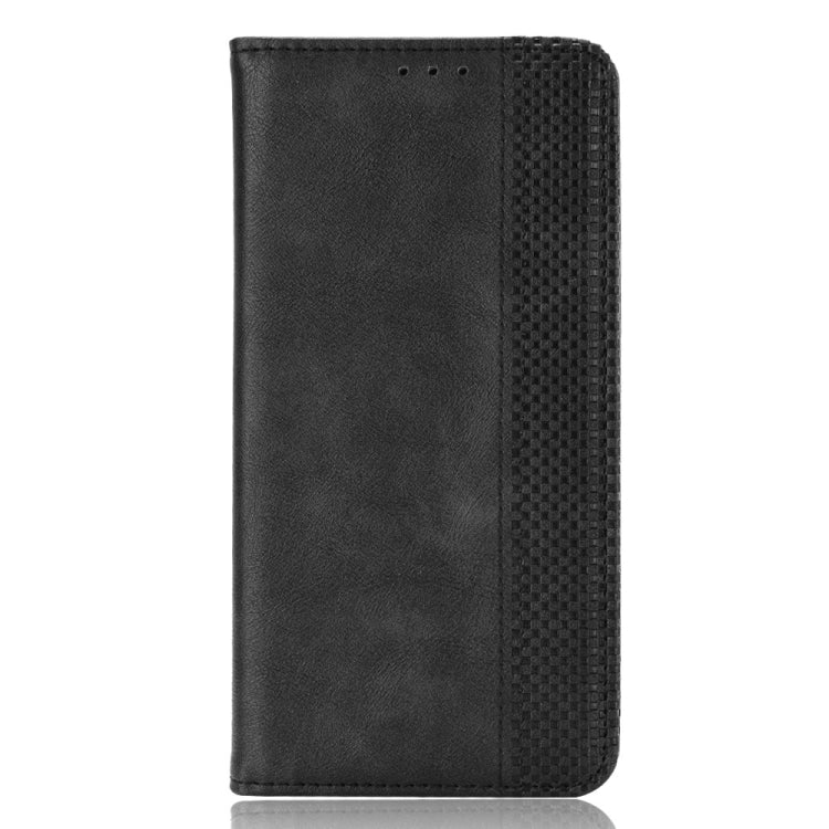 For Doogee X96 Pro Magnetic Buckle Retro Crazy Horse Texture Horizontal Flip Leather Case with Holder & Card Slots & Photo Frame(Black) - More Brand by buy2fix | Online Shopping UK | buy2fix