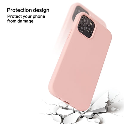 For iPhone 13 Pro Solid Color Liquid Silicone Shockproof Protective Case (Sakura Pink) - iPhone 13 Pro Cases by buy2fix | Online Shopping UK | buy2fix