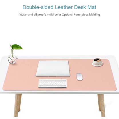 ZD02 Double-sided PU Mouse Pad Table Mat, Size: 100 x 44cm(Pink+Silver) - Mouse Pads by buy2fix | Online Shopping UK | buy2fix