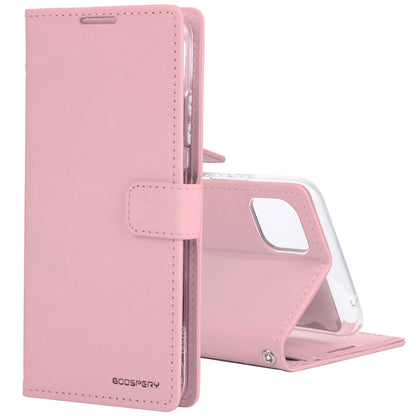 For Samsung Galaxy A22 5G GOOSPERY BLUE MOON Crazy Horse Texture Horizontal Flip Leather Case with Holder & Card Slot & Wallet(Pink) - Galaxy Phone Cases by GOOSPERY | Online Shopping UK | buy2fix