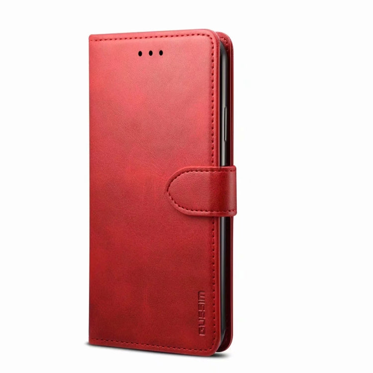 For Samsung Galaxy S21+ 5G GUSSIM Business Style Horizontal Flip Leather Case with Holder & Card Slots & Wallet(Red) - Galaxy S21+ 5G Cases by GUSSIM | Online Shopping UK | buy2fix